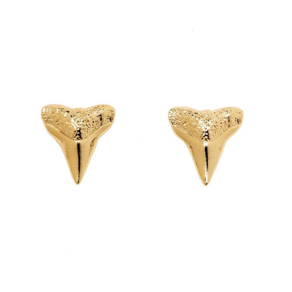 Large Shark's Tooth Studs - Picture 2 of 3
